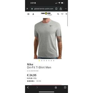 The Nike Tee Men's Dri-Fit Polo Shirt Classic Grey